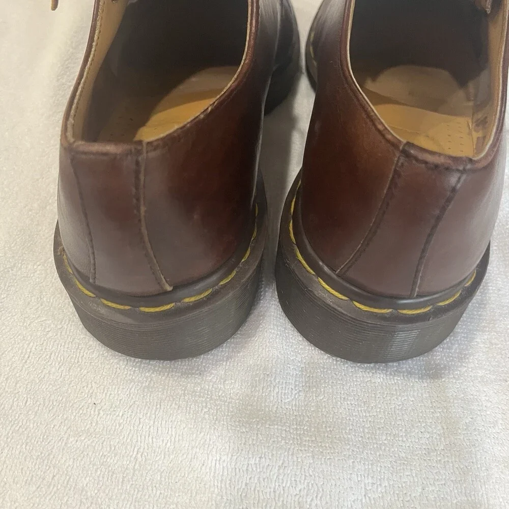 Vtg‎ Dr Martens 1461 Oxblood Smooth Leather 3 Eyes Shoe Air Wair 11